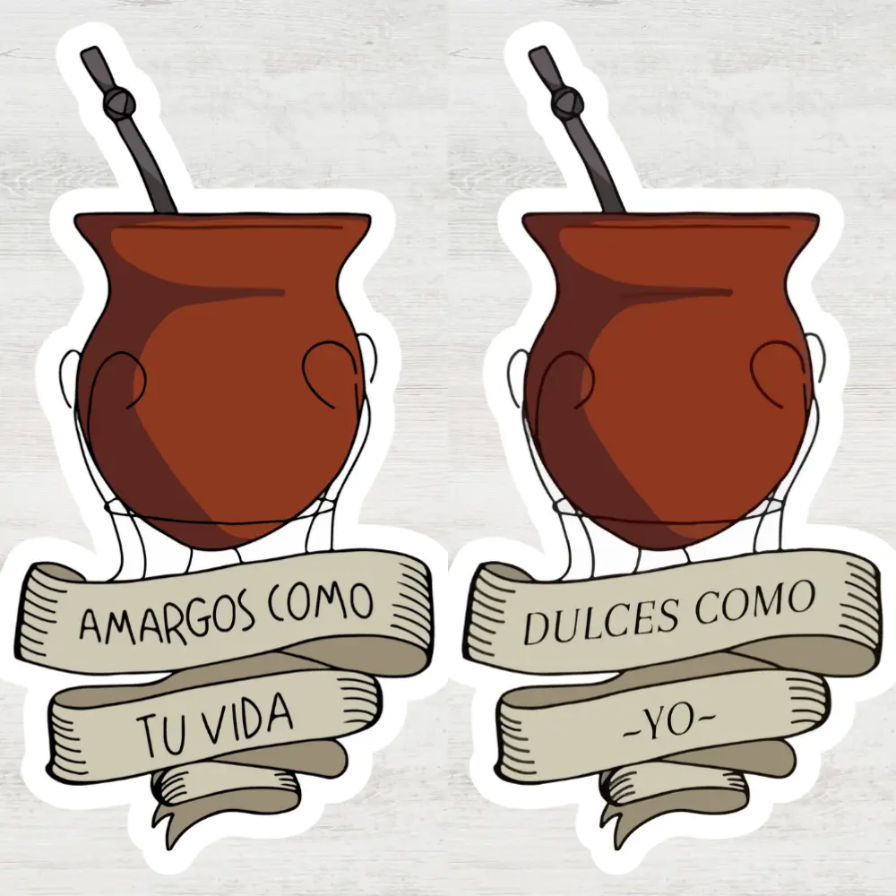 Stickers mate amargo/dulce